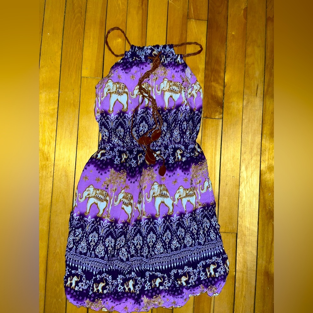PURPLE SPRING/SUMMER ELEPHANT DRESS